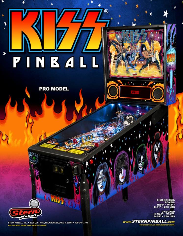 Kiss Pro Pinball Game at Flippers Arcade